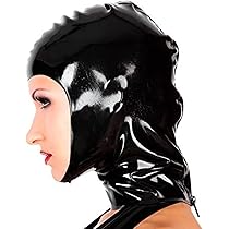 コスプレ　ラバーフルフェイスマスク　ラテックスブラック２XL Amazon.co.jp: 開口部フルフェイス用ラテックスラバーマスク,0.6